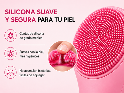 Cepillo exfoliante de limpieza facial